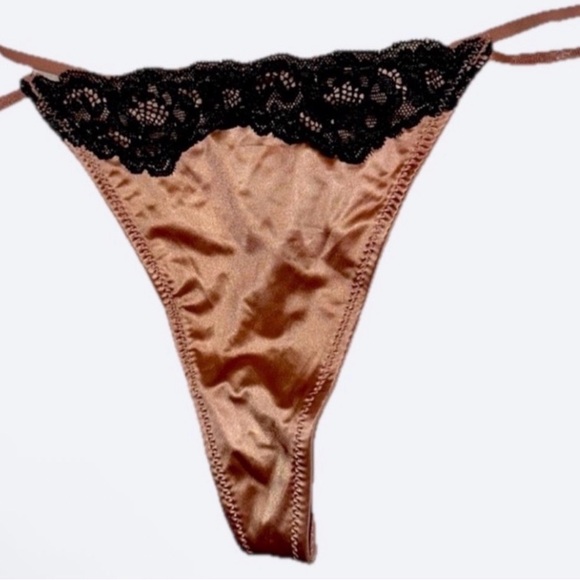 NEW Luxurious Satin & Lace Panty Thong Bundle - Picture 4 of 6